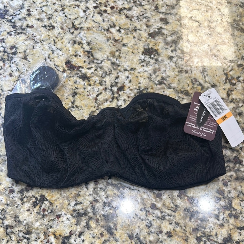 Paramour Midnight Black Strapless Bra